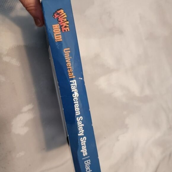 QuakeHOLD! Universal‎ Flat Screen TV Safety Straps. Secure TVs. Kid safety. NEW - Picture 3 of 11